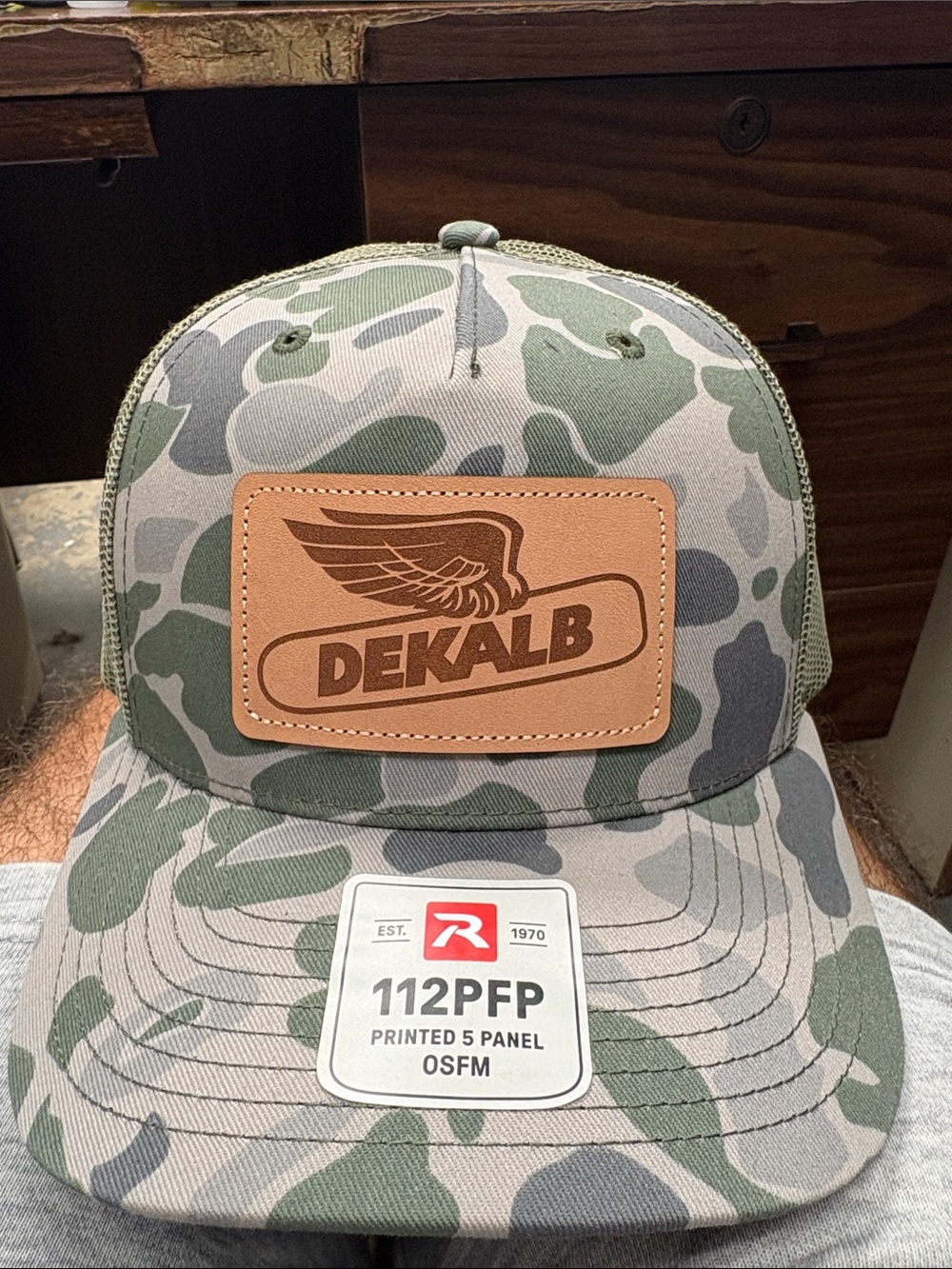 Dekalb corn 5 panel patch trucker hat